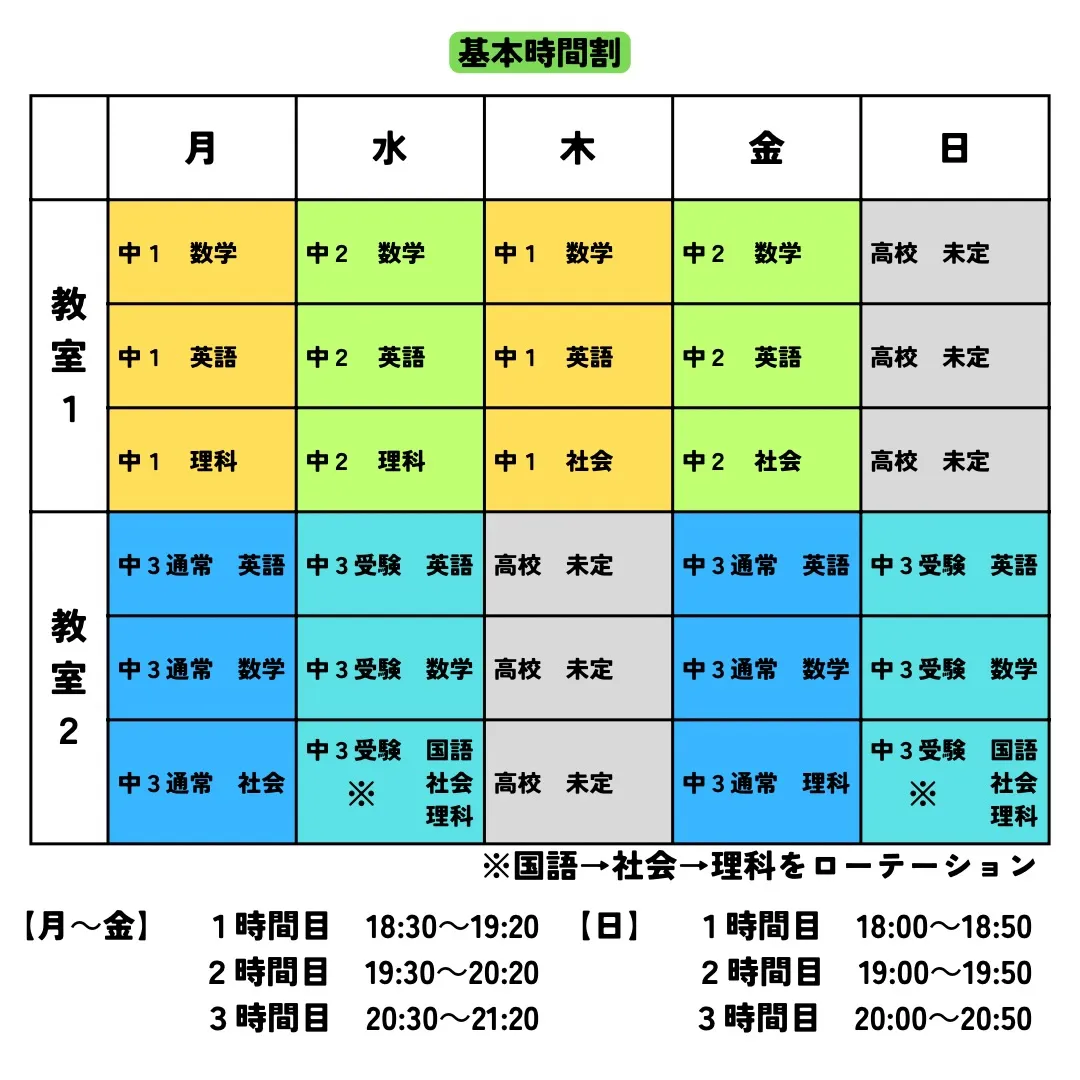 集団授業の詳細が決まりました！✨